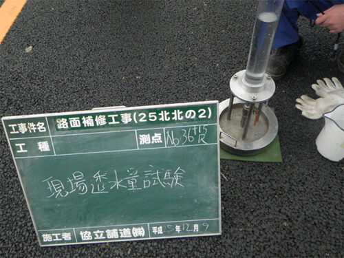 現場透水量試験